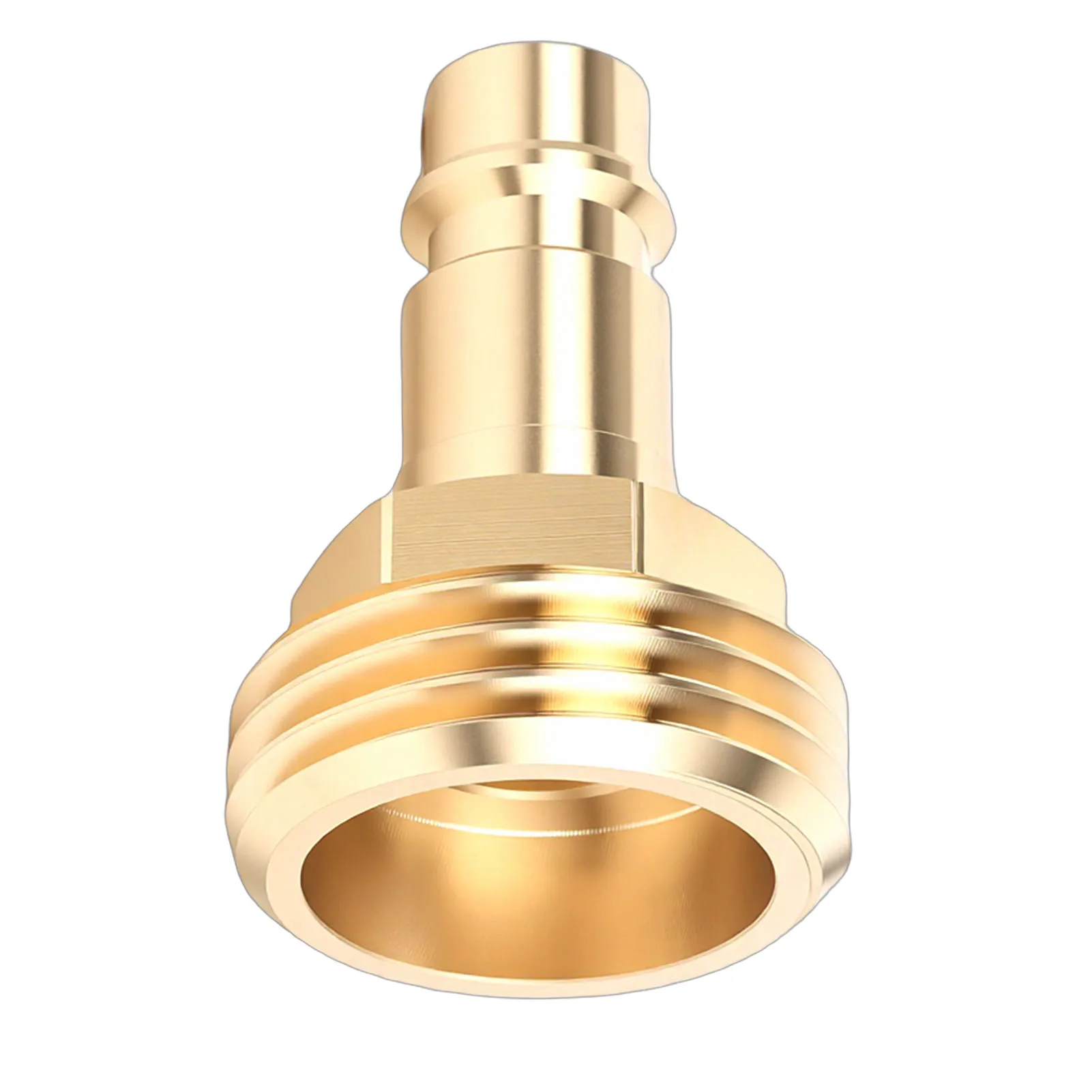 RV Quick Connector Hose Adapter Brass PF247007 1/2in Quick Connector for 3/4in Garden Hose RV Shower Bathtub Hose Nozzles
