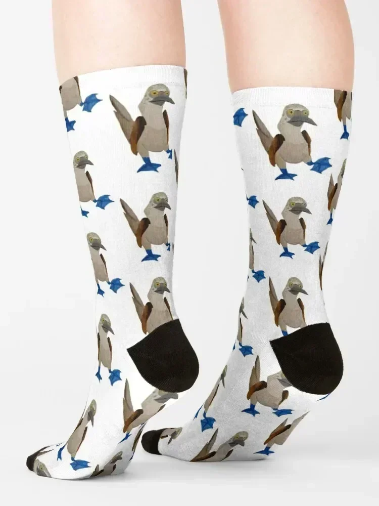 Blue-footed Booby Socks luxury moving stockings designer brand christmass gift Socks Women's Men's