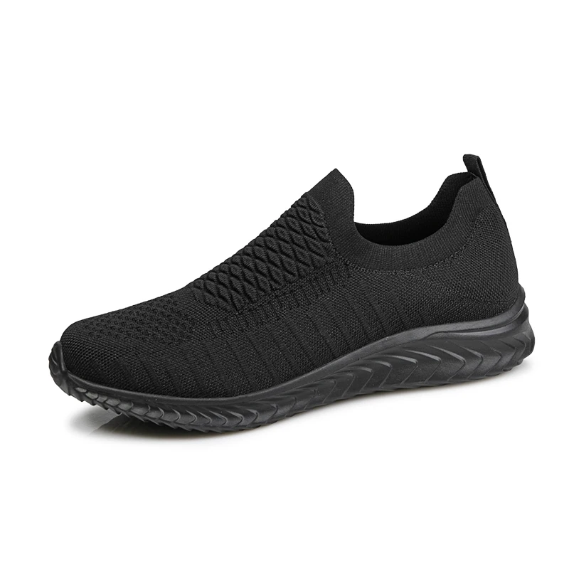 Women Men Sneakers Summer Low Top Casual Shoes Outdoor Breathable Sock Shoes Slip on Thick Soled Walking Shoes Plus Size 36-46