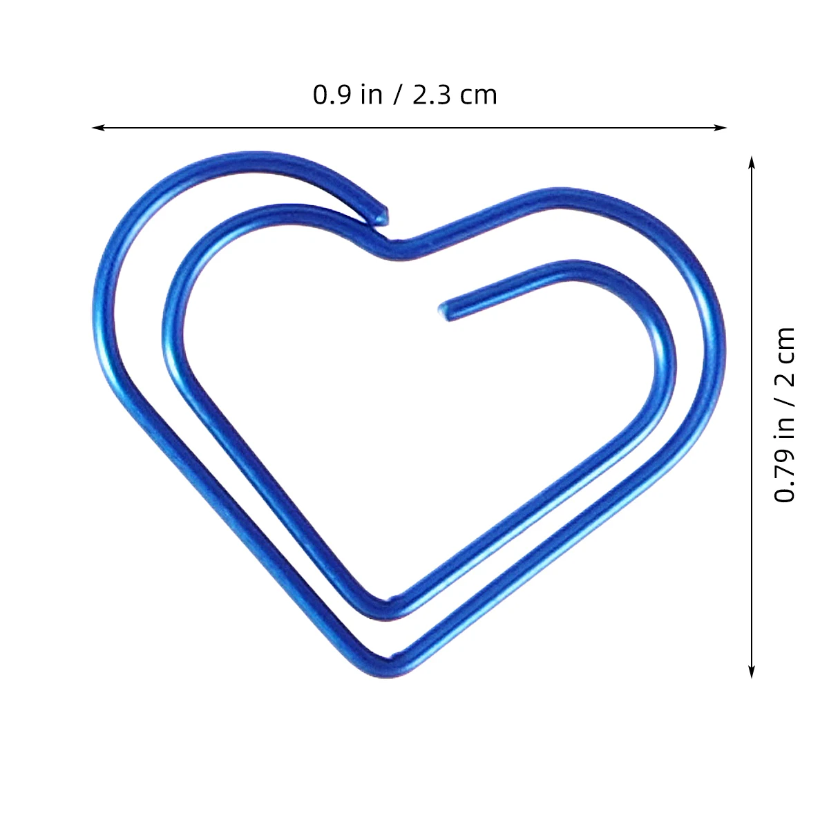 100pcs Heart Shaped Paper Clips Premium Nonskid Strong Clipping Force Creative Bookmark For Notes Documents Organization Home