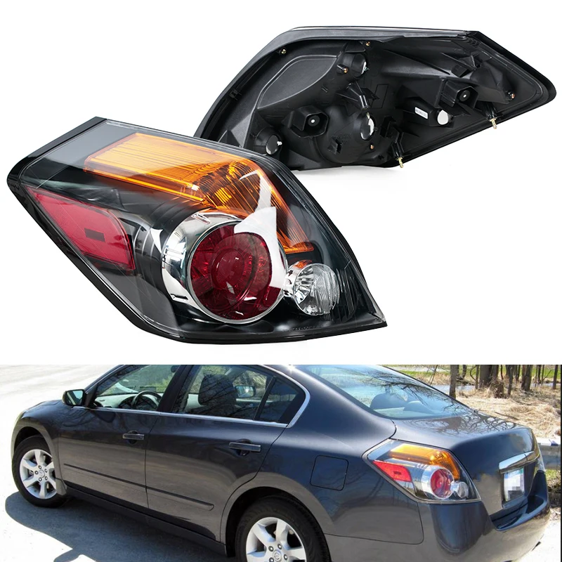 For Nissan Altima 4dr Sedan 2007 2008 2009 2010 2011 2012 2Pc Rear Tail Lamp Cover Car Taillight Housing Tail Light Without Bulb