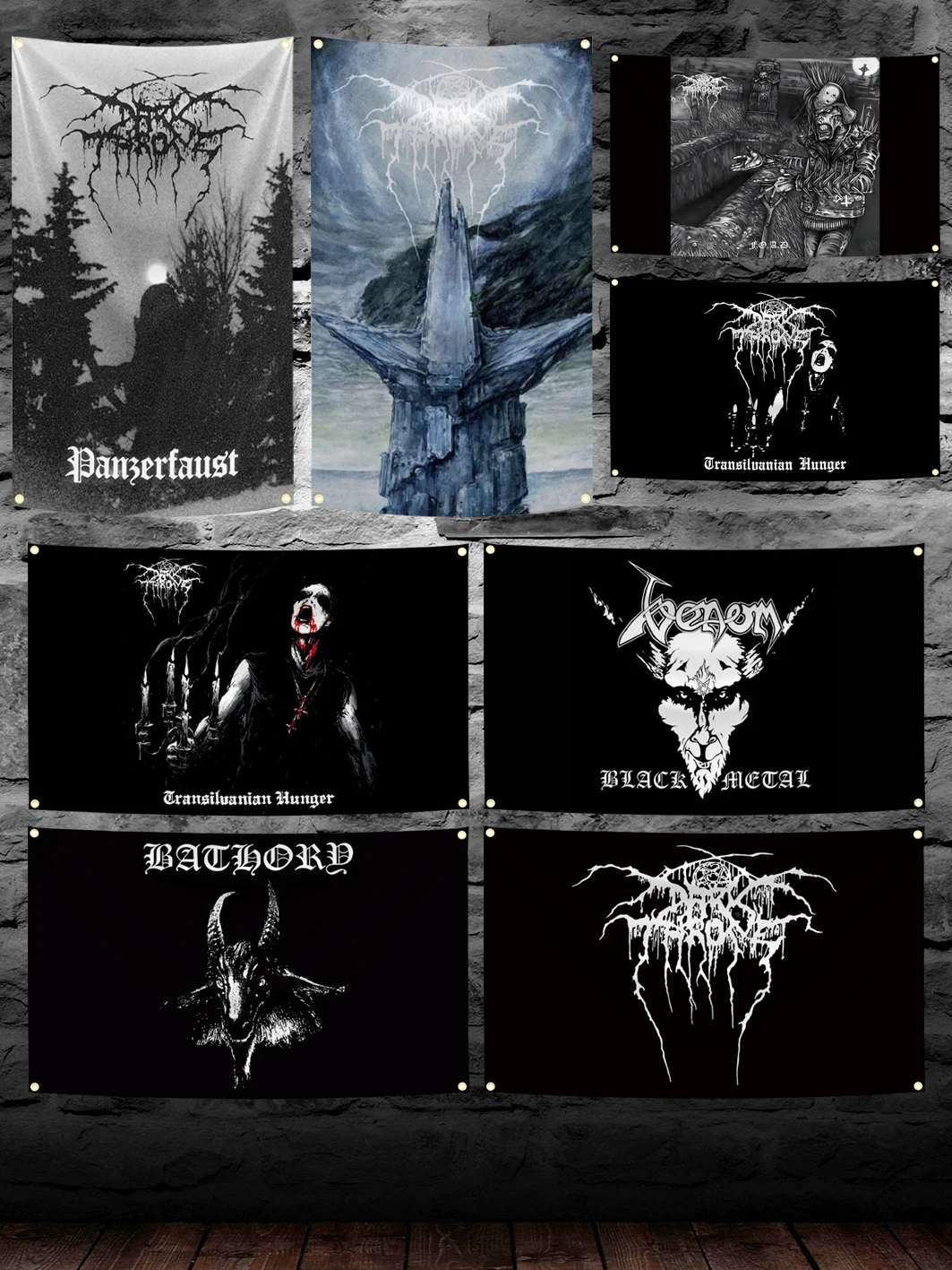 90 x 150 cm D-Darkthrones Heavy Rock Band Flagge Polyester Digitaldruck Banner für Schlafzimmer Wandkunst Out Door Tapisserie – Detail 3