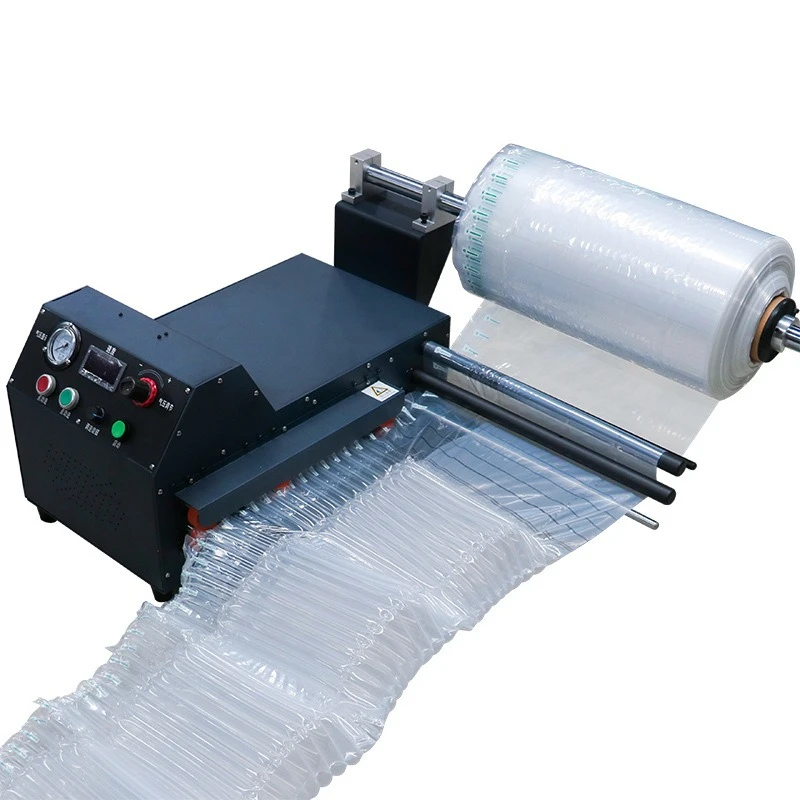 Fully automatic large air column coil inflator, cushioning and shockproof express packaging, air column coil roller shutter air