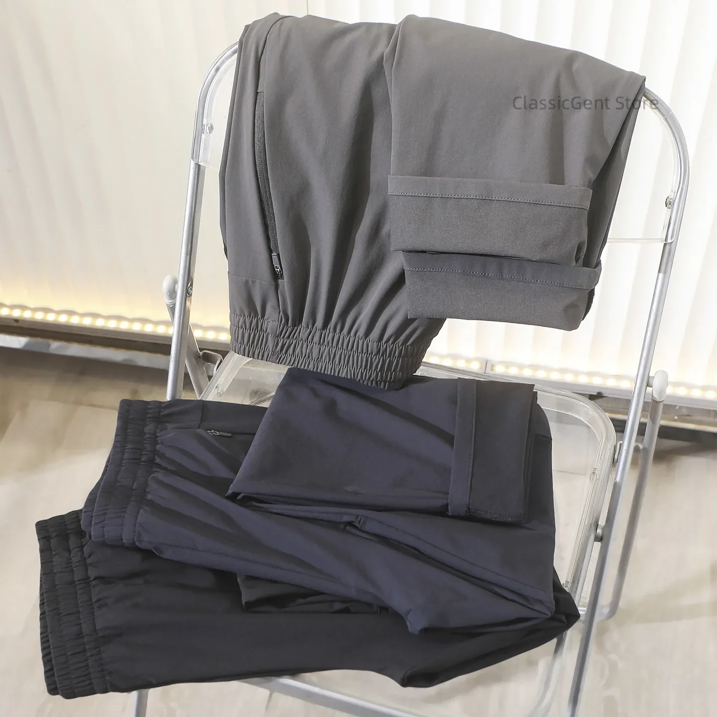 Quick-drying waterproof and breathable men's spring and summer lightweight outdoor sports casual trousers