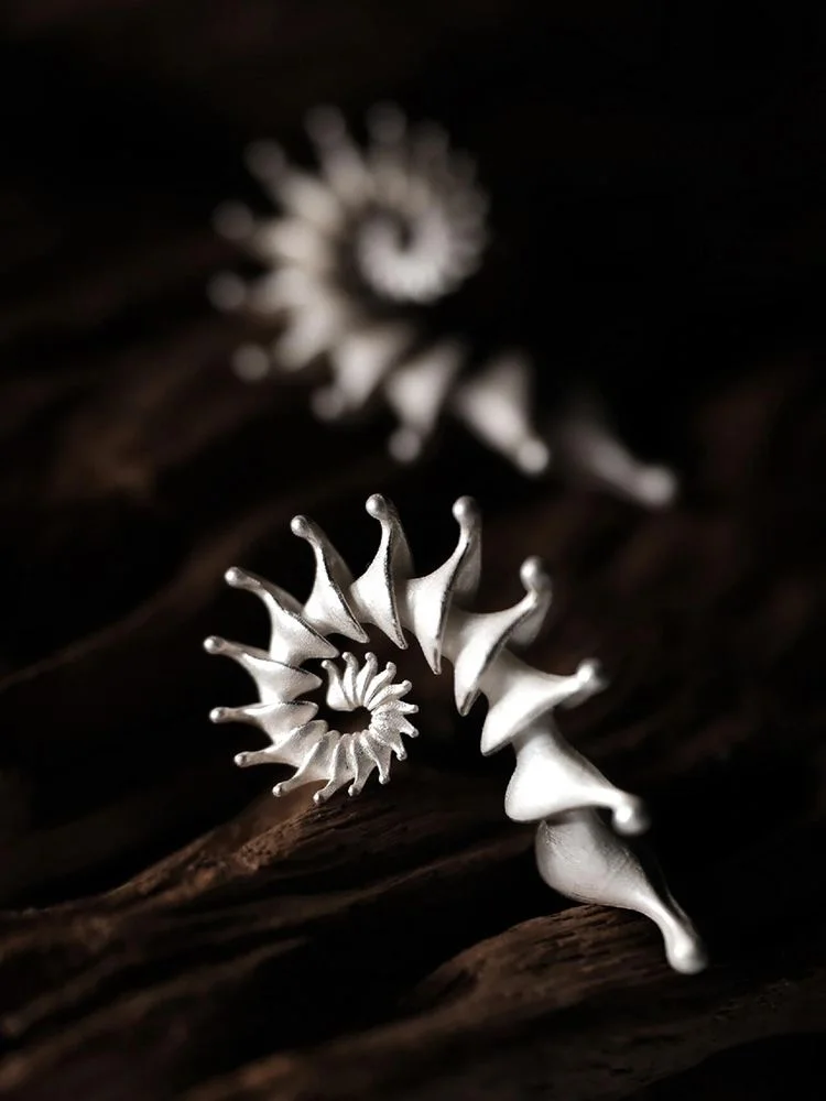 ZHUHE Conch Stud Earrings Vintage Style For Women Men's Jewelry Accessories Party Gifts image 2