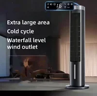 Ventilateur de climatisation portable, refroidisseur évaporatif personnel avec réservoir d'eau et pack de glace, ventilateur tour silencieux à 3 vitesses, mobile 2