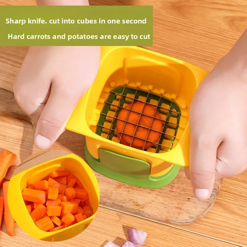 

Multifunctional Vegetable Chopper Onion Dicing Artifact French Fries Slicer Kitchen Gadget Cucumber Potato Slicer Kitchen Tools