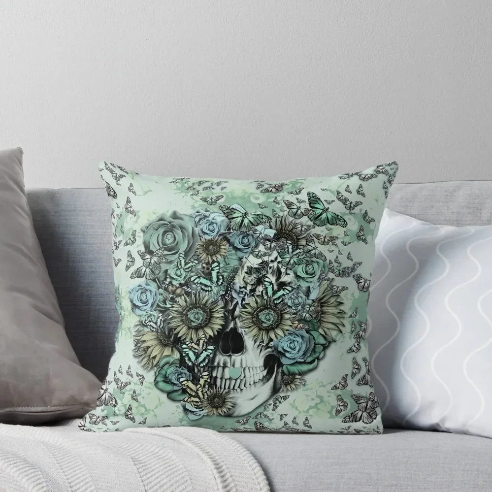 Constant, sunflower skull Throw Pillow Decorative Sofa Cushion Cushions Cover Christmas Cushion For Home Pillow