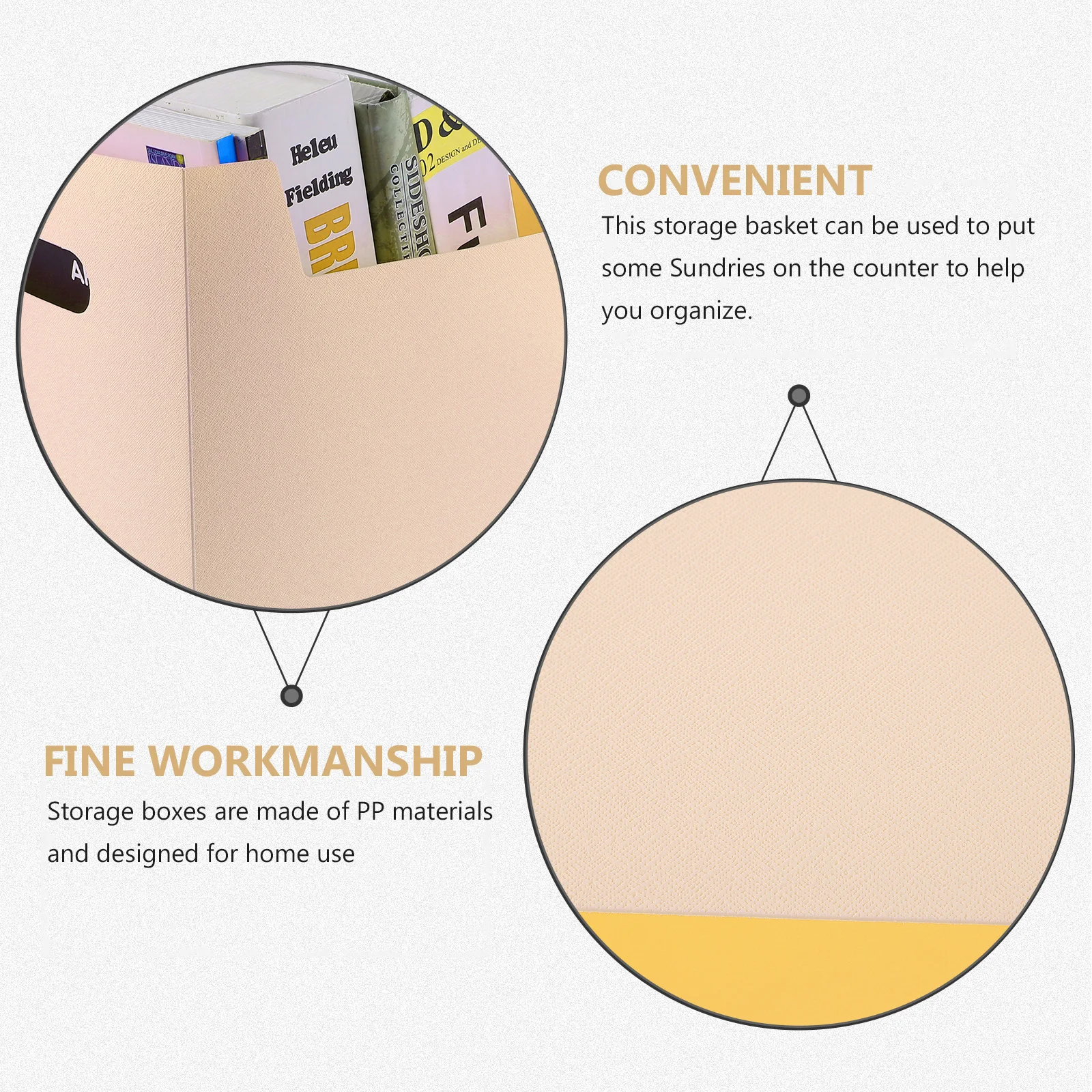 

Household Storage Box Desktop Organizer Compact Size PP Material Sundries Storage Organizer Home Use Multipurpose Sundries