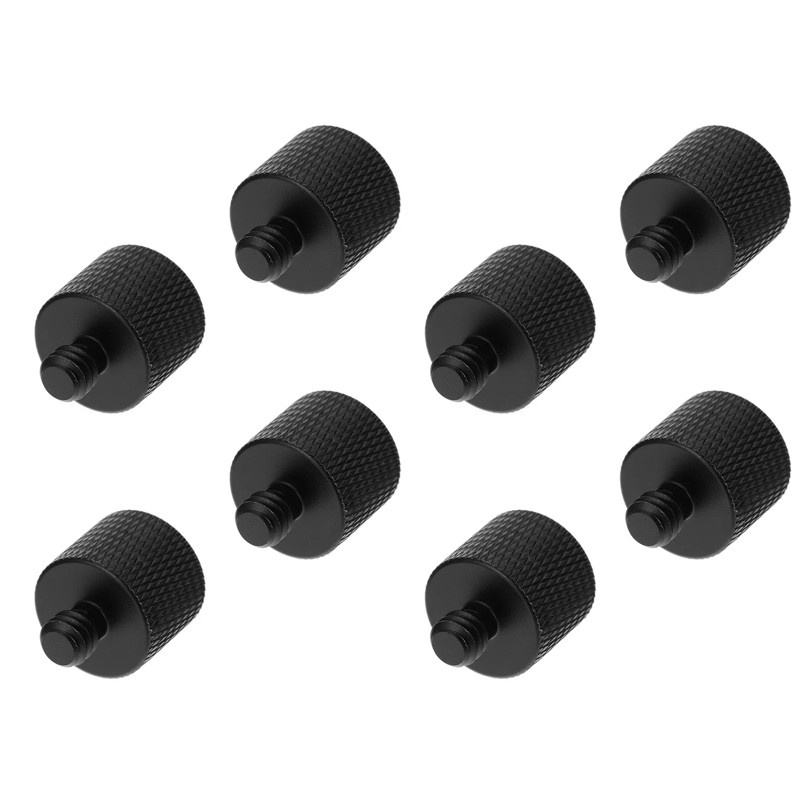 8 قطعة مسامير قوية من سبائك الألومنيوم باللون الأسود لحامل كاميرا الميكروفون وحامل احترافي ومسامير ملحقات مفيدة #2