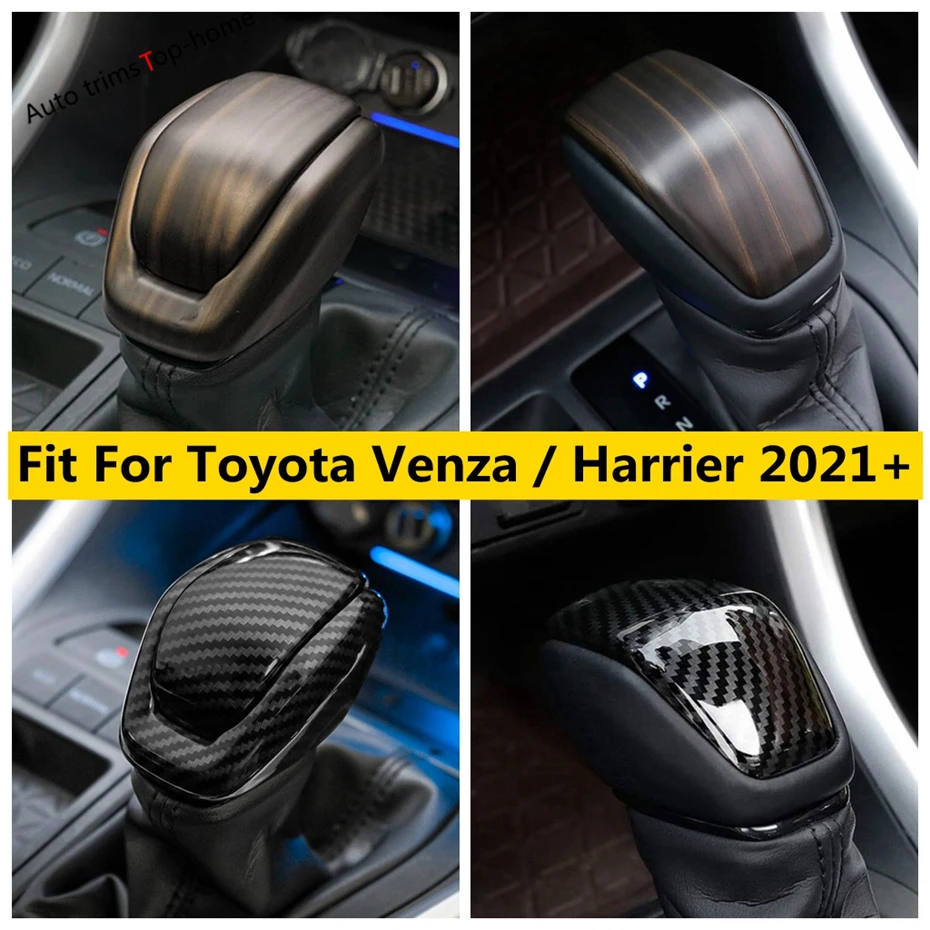 

Gear Shift Knob Head Handle Decoration Frame Cover Trim Fit For Toyota Venza / Harrier 2021 - 2024 Interior Accessories