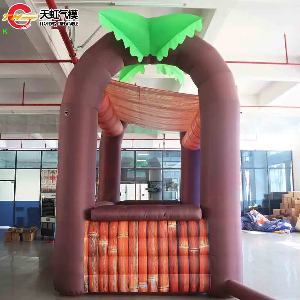 Fast Shipping 4.5x4.5x3m Giant Indian Inflatable Pub Tents Outdoor Blow Up Inflatable Snack Booth Bar Tents for Sale