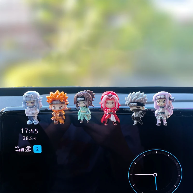 

6Pcs Naruto Car Ornaments Decorate Center Console Decoration Screen Ornaments Uchiha Sasuke Uzumaki Naruto Car Accessories Gift