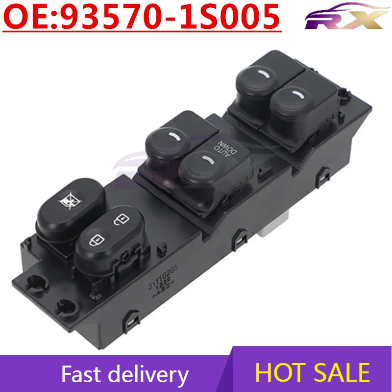 

OEM:93570-1S005 Power Window Master Control Switch For Hyundai HB20