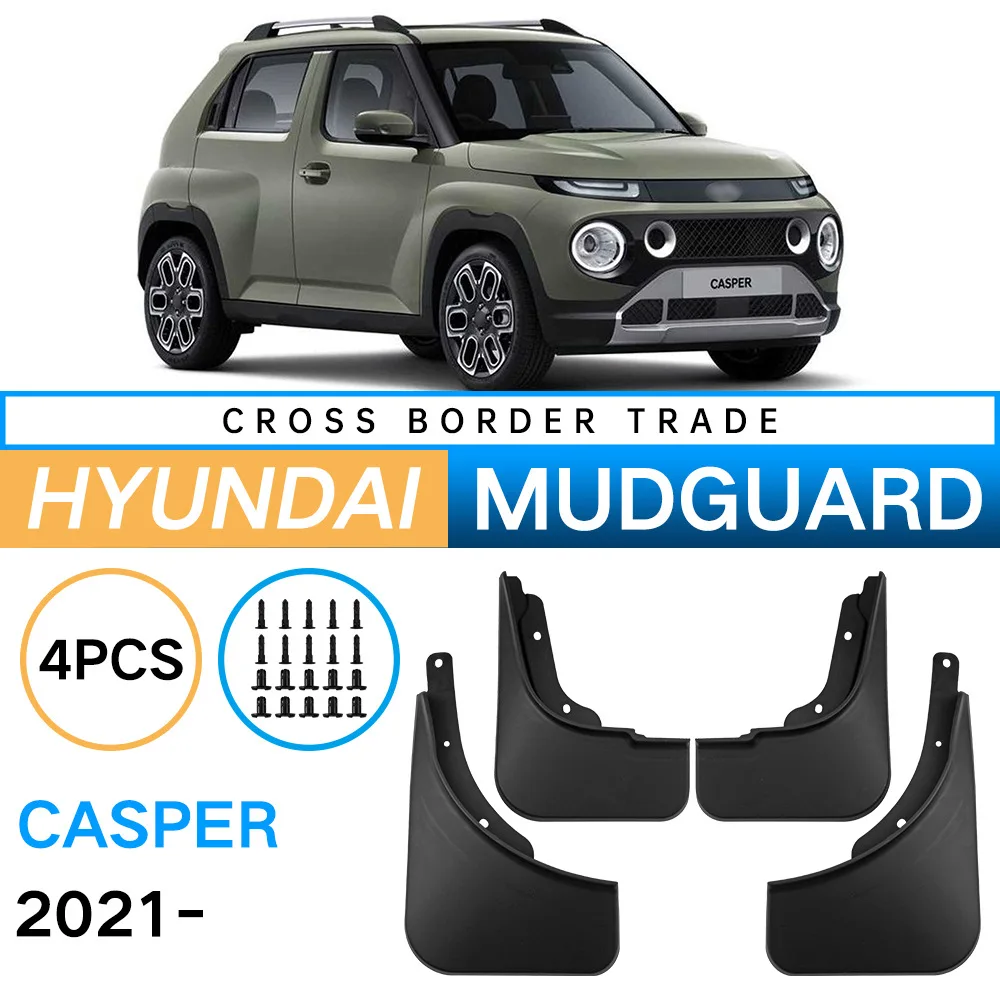 

for Hyundai Casper 2021-2024 Mudguards Mud Flaps Splash Guards Front Rear Wheels Fender Car Accessories