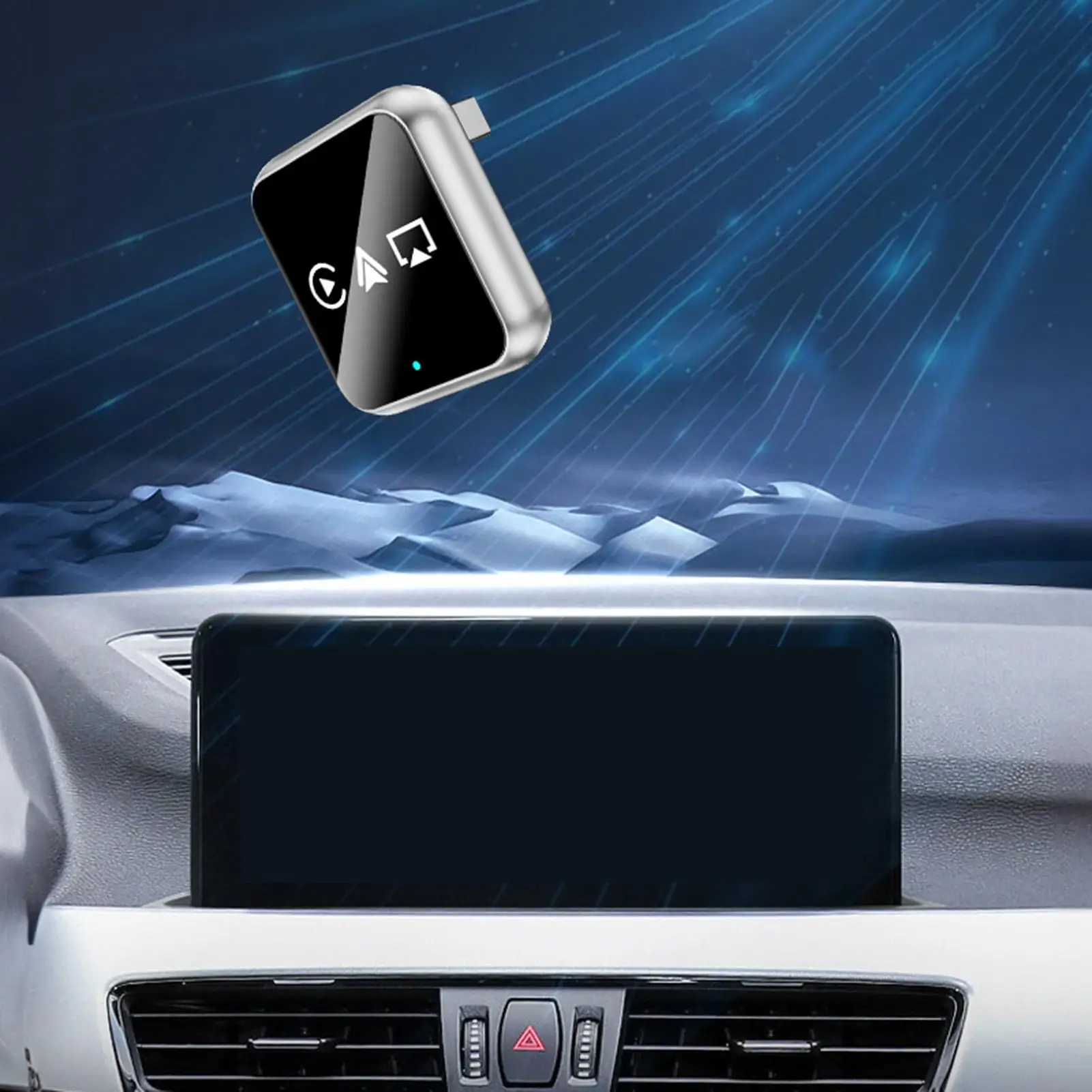 Wireless Adapter For Car Automotive Audio Accessories Vehicle Screen Converter For Drivers Trucks Sedans RVs SUVs Daily Commute