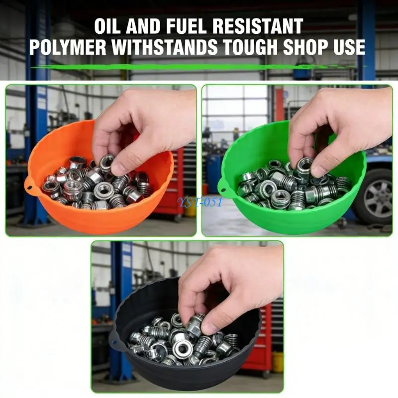 

E15A Strong Tool Bowl Nut Cup For Car Repair With Nonslip Base And Large Capacity Storage Space