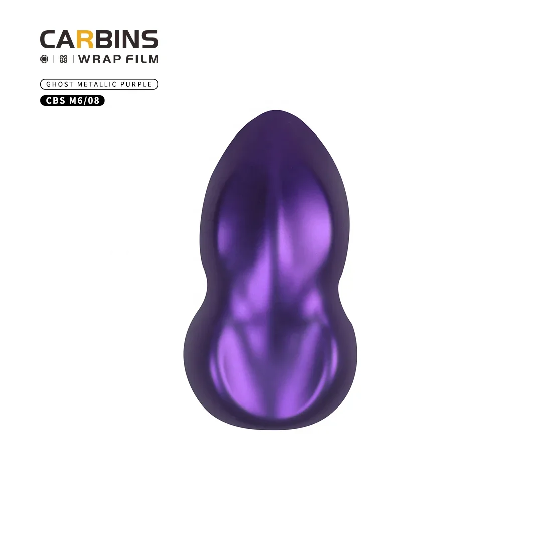 2025 Karabijn Guangzhou Fabriek Groothandel Ghost Metallic Paars Vinyl Car Wrap Vinyl Carrosserie Decoratie Vinyl Film 1.52 * 18 M
