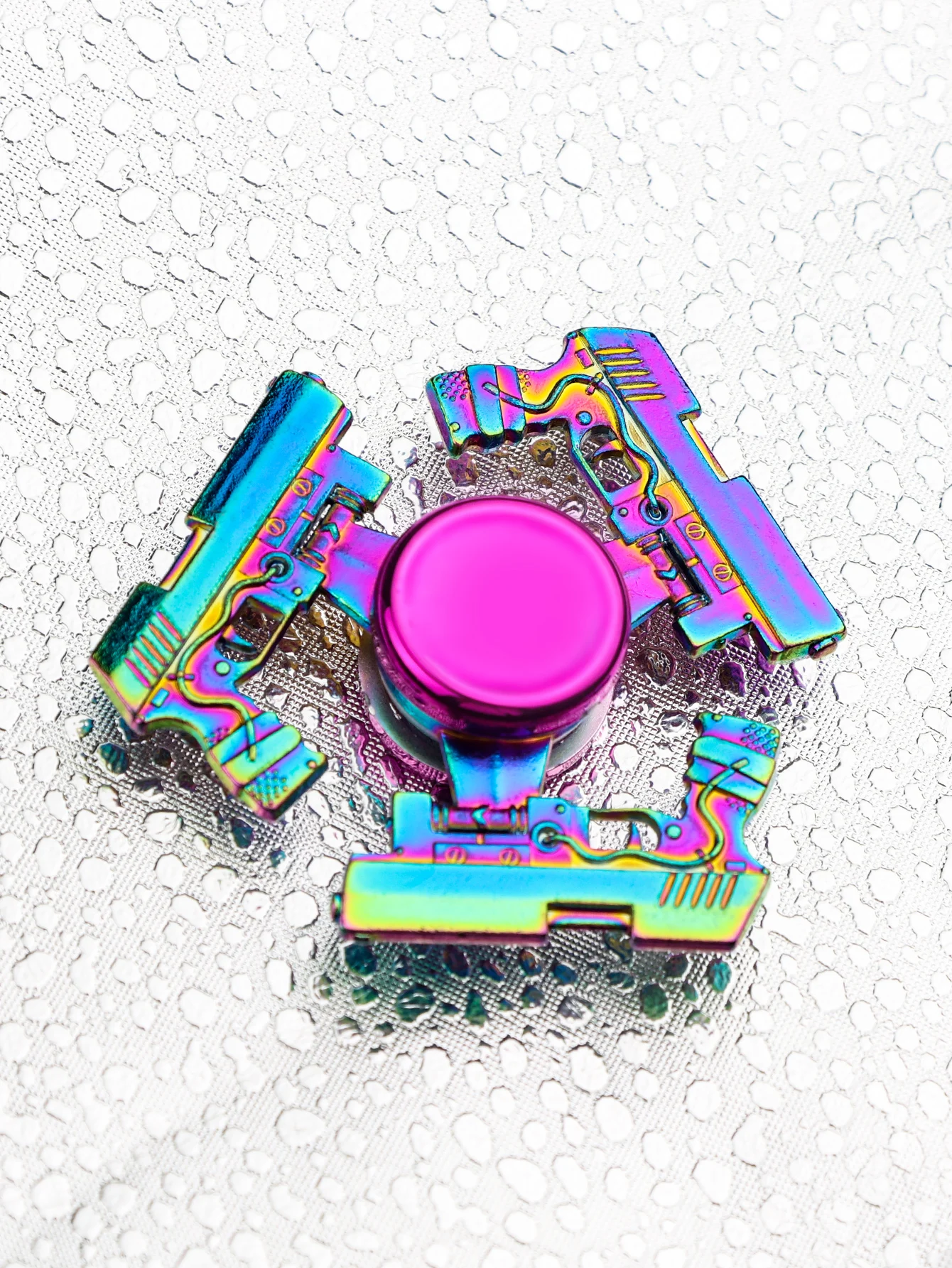 Jouet Fidget Spinner coloré pour adolescents – Gadget portable anti-stress et de divertissement