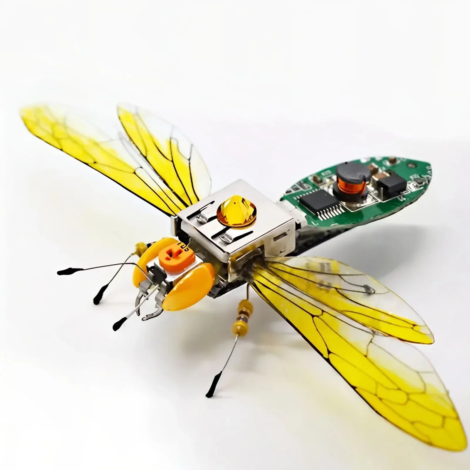 DIYmall Robot Insectos Ciencia Educación Escolar Animatrónica Kit de Robot de Vapor sin Soldadura para Niños