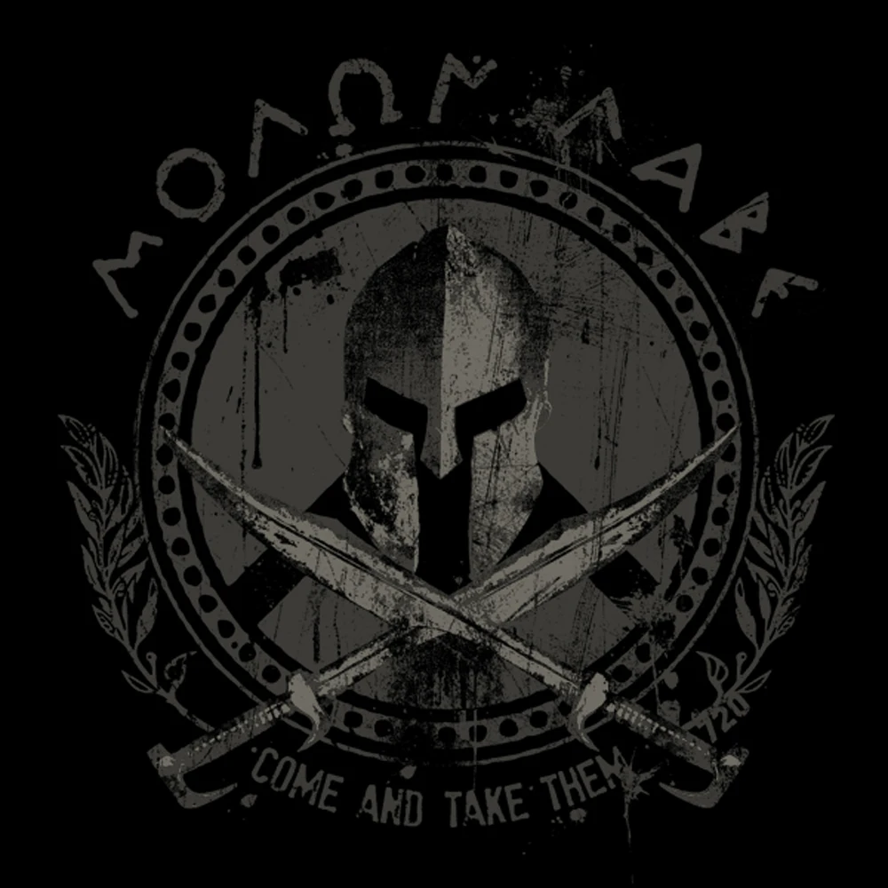 Molon Labe - Come and Take Them. Spartan Helmet Cross Sword T-Shirt. Premium Cotton Short Sleeve O-Neck Mens T Shirt New S-3XL