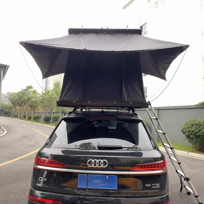 نمط جديد التخييم في الهواء الطلق الألومنيوم سقف السيارة العلوي خيمة ل 4x4 الطرق الوعرة قشرة صلبة مثلث 2-3 شخص خيمة أربعة مواسم