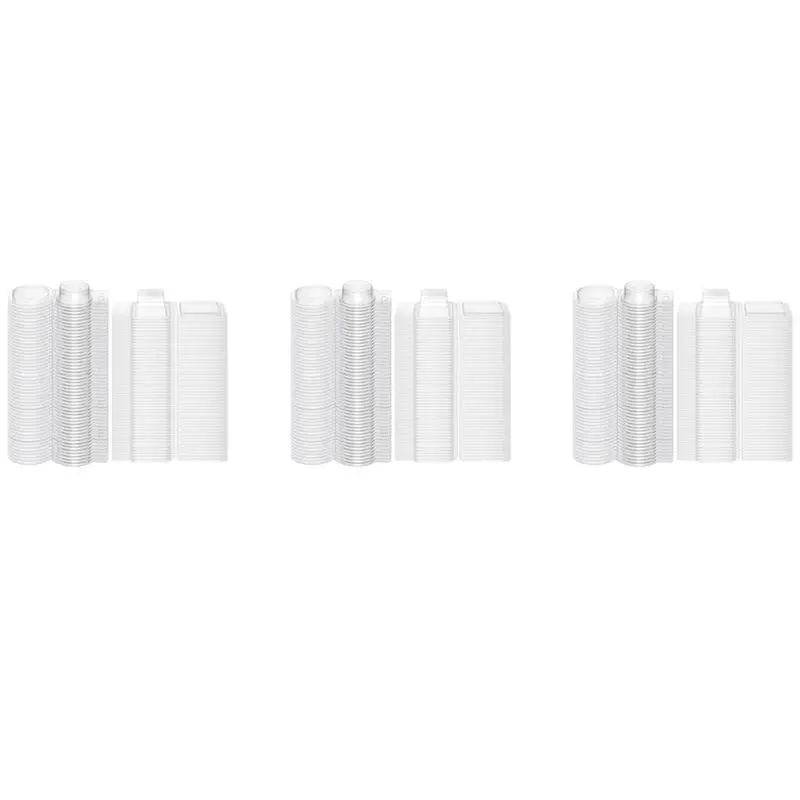 

AS94-300 Pcs Wax Melt Molds Clear Empty Plastic Wax Melt Clamshells Container Molds PET Single Square 1 Oz Candle Molds
