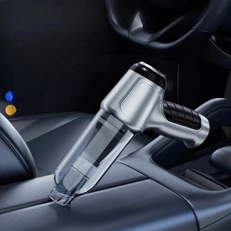 

Car Ultrasonic Cleaner, Wireless Dry and Wet Charging for Car Car Household Handheld Mini High-power High-suction Vacuum Cleaner