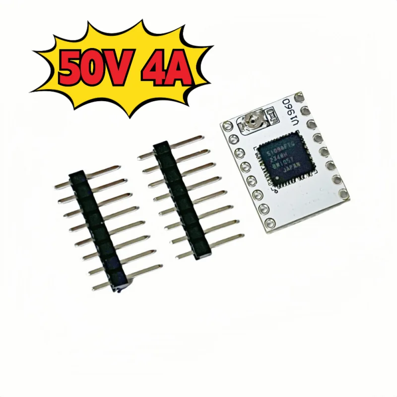 High-Power TB67S109 Stepper Motor Driver Module Supporting Full, Half, 1/4, 1/8, 1/16, 1/32 Microstepping, Max 50V Input, 4A Out