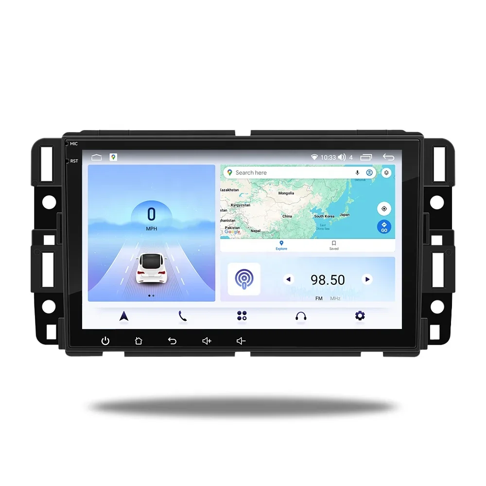 822Hot Lodark 8 Inch Android 13 Car for DVD Player Touch Screen BT 5.1 FM AM RDS Radio Carplay Navigation GPS 2 Din for GMC MP5