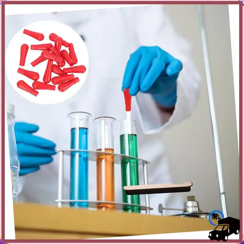 

Efficient 100Pcs Dropper Silicone Cap Red Lightbulb Droppers-Head Caps Pipette Tips Ball Pipette Dropper Bulb Pipette Dropper Ca