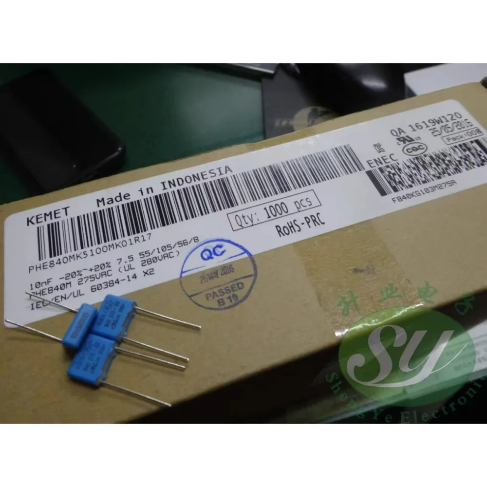 

20PCS RIFA PHE840 0.01uf/275vAC 10nf 103 Brand New 8mm Film Capacitor PHE840MK5100MK