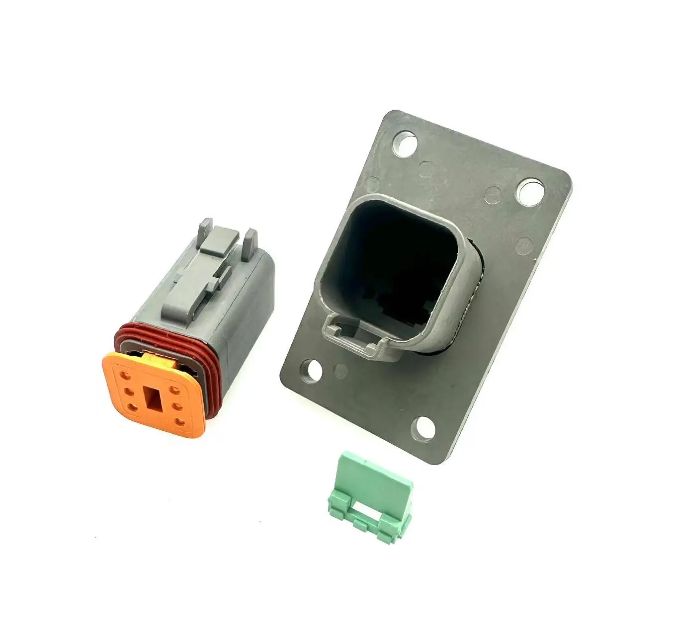 Dechi type connector DT04-6P-L012 fixed flange fixed bracket waterproof connector DT06-6S