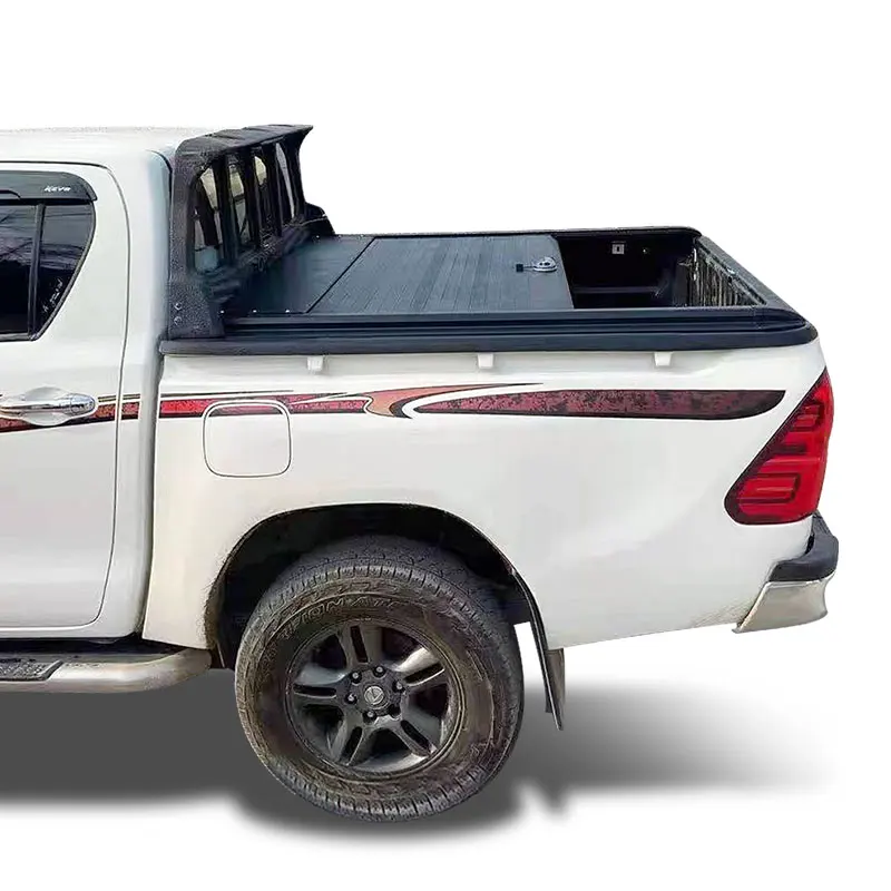 

High Quality Roller Lid Four Fold Plate Tonneau Cover Pickup Bed Cover for Ford Ranger F150