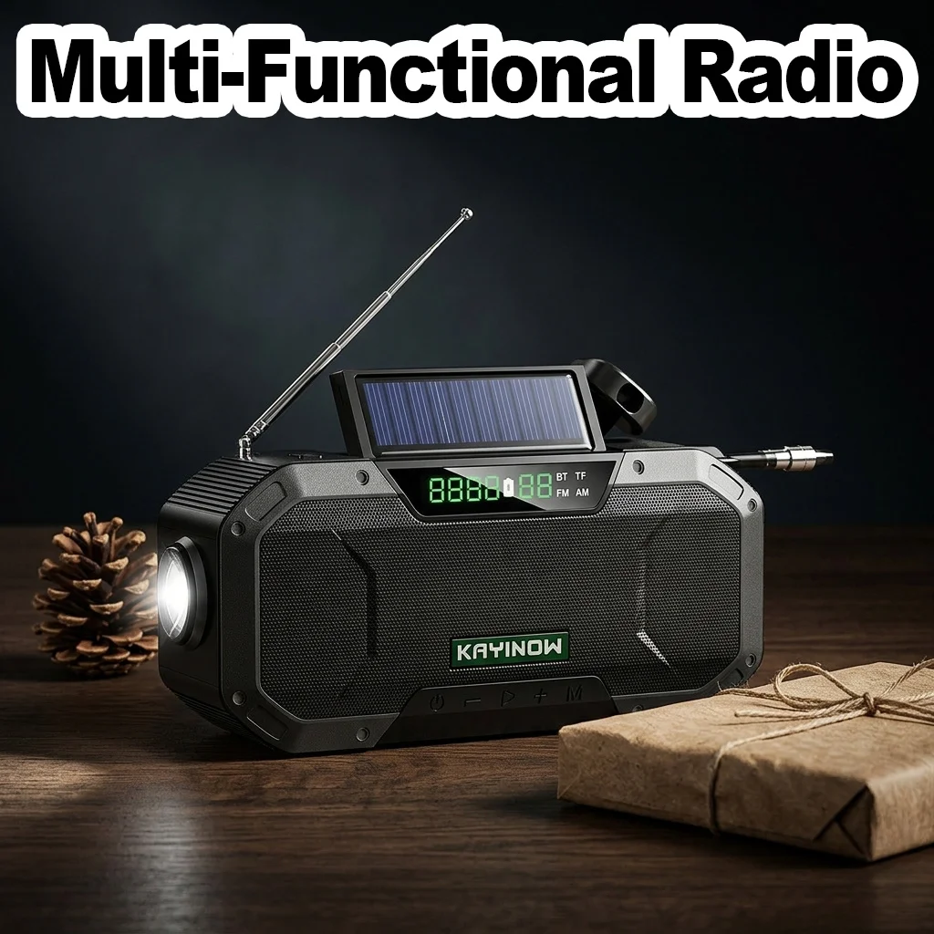 radio-multifunzione-per-emergenze-con-dinamo-a-manovella-power-bank-altoparlante-fm-impermeabile-torcia-sos-per-campeggio-e-tenda