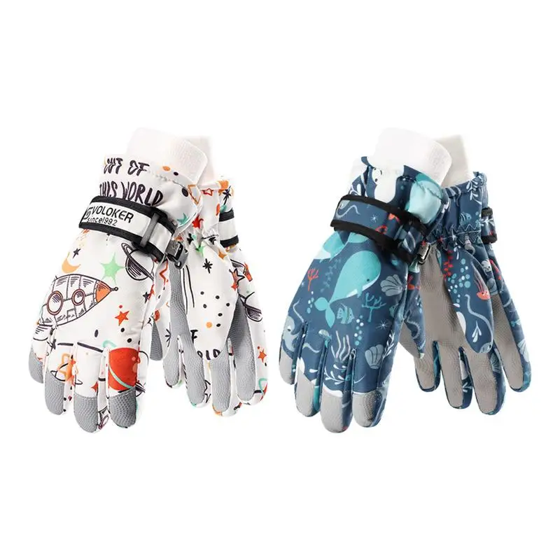 

Kids Ski Snow Gloves Waterproof Snow Ski Gloves Warm Mittens Girls Winter Gloves Snowboard Gloves For Snow Skiing Snowboarding