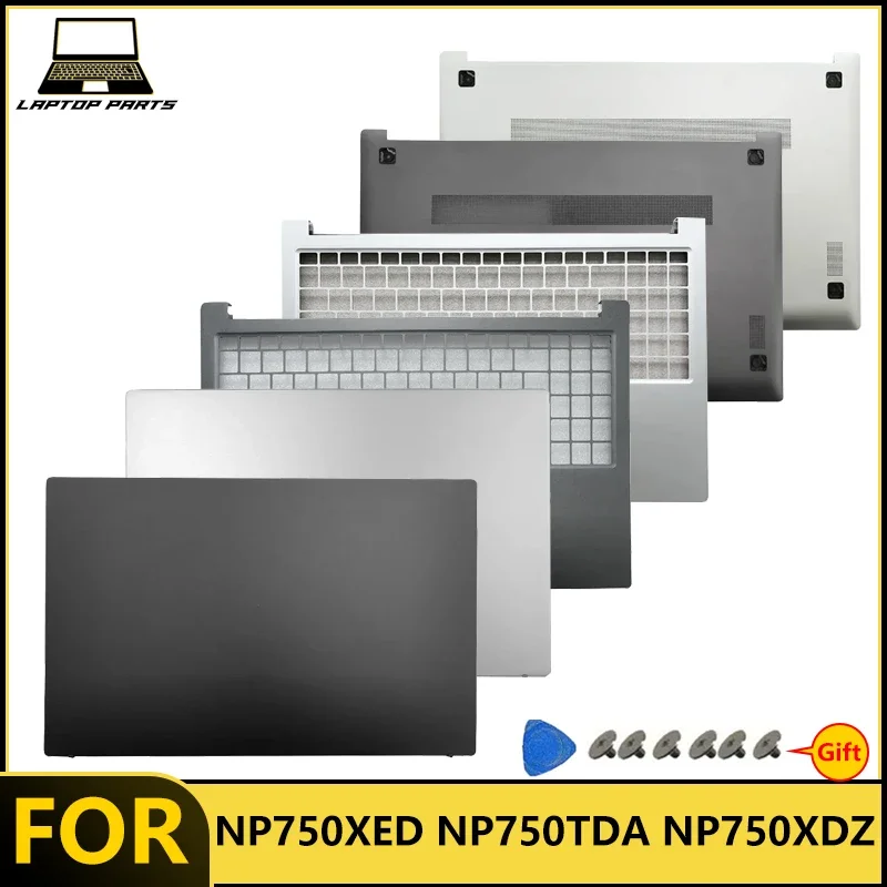 New For NP750XED NP750TDA NP750XDZ Laptop LCD Back Cover/Upper Palmrest/Bottom Case/Top Lid Palm Rest/Base Cover