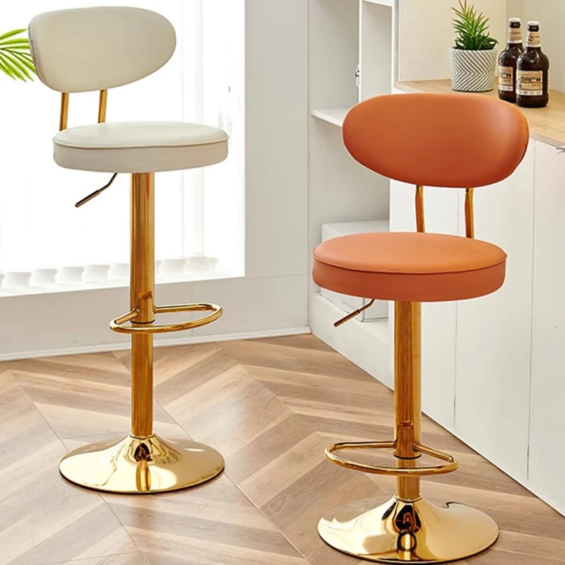 

European Nordic Bar Stools Modern Luxury Dining Chairs Trendy Comfy Aesthetic Muebles De Cocina Furniture Decoration