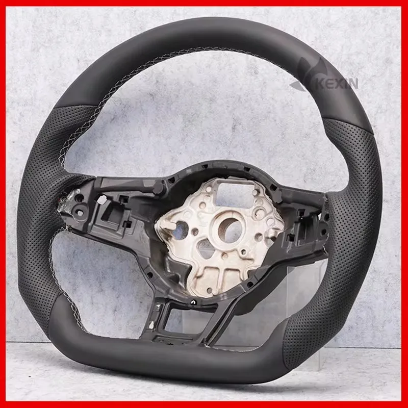 The Steering Wheel Is Suitable For Volkswagen Golf 7, 7.5, GTI, Made Of Perforated Leather Car Accessories