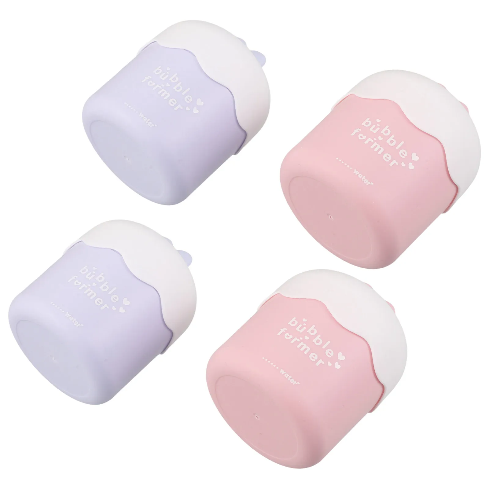 4Pcs Compact Facial Cleanser Foamer Cup Manual Bubble Maker for Face Wash Shampoo Body Wash Quick Foaming Travel Skincare Tool