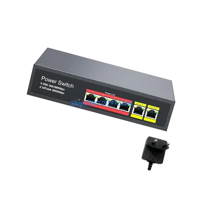 

Y2GD металлический гигабитный POE-переключатель, 4 порта, 48 В, питание через Ethernet, подходит для систем наблюдения, офиса,