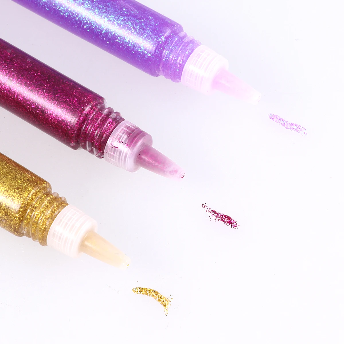 

5 Sets Glitter Glue Pen Flicker Color Pens for Crafting Flashing