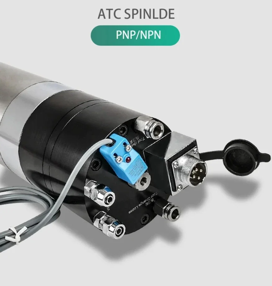5.5KW ATC Automatic Tool Change Water Cooled Spindle BT30 4 Pole 24000rpm/8 Pole 18000RPM 220V/380V & VFD for CNC Metal Working