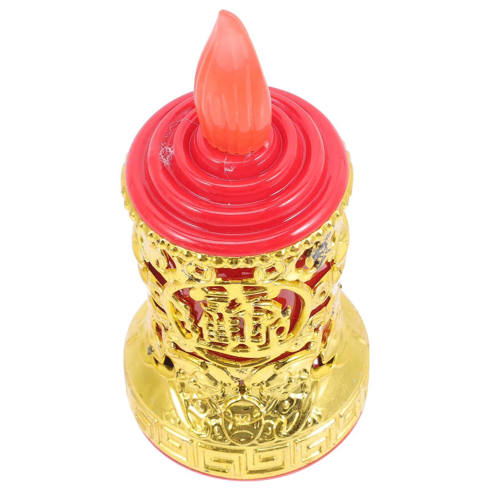 ضوء إلكتروني LED عديم اللهب قابل لإعادة الشحن باللون الأحمر الصيني لتزيين أعياد الميلاد ومصباح روحي #3