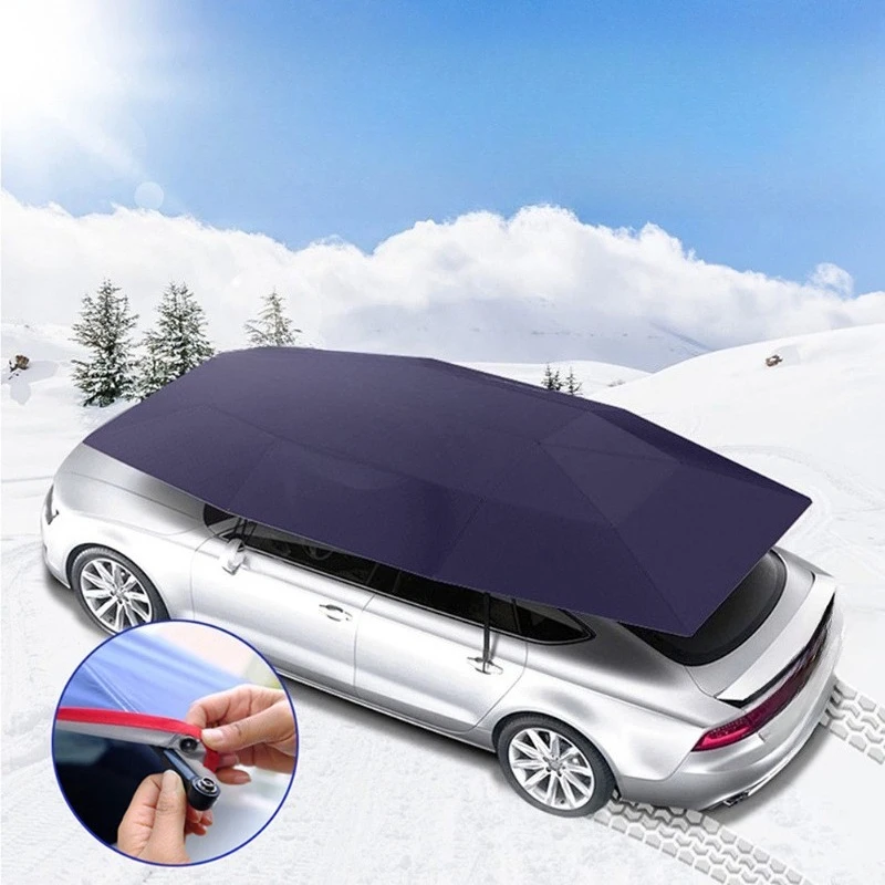 Car Cover Awning Portable All Weather Multi Color Sunshade Replaceable Quick Installation 400x210cm Without a Skeleton