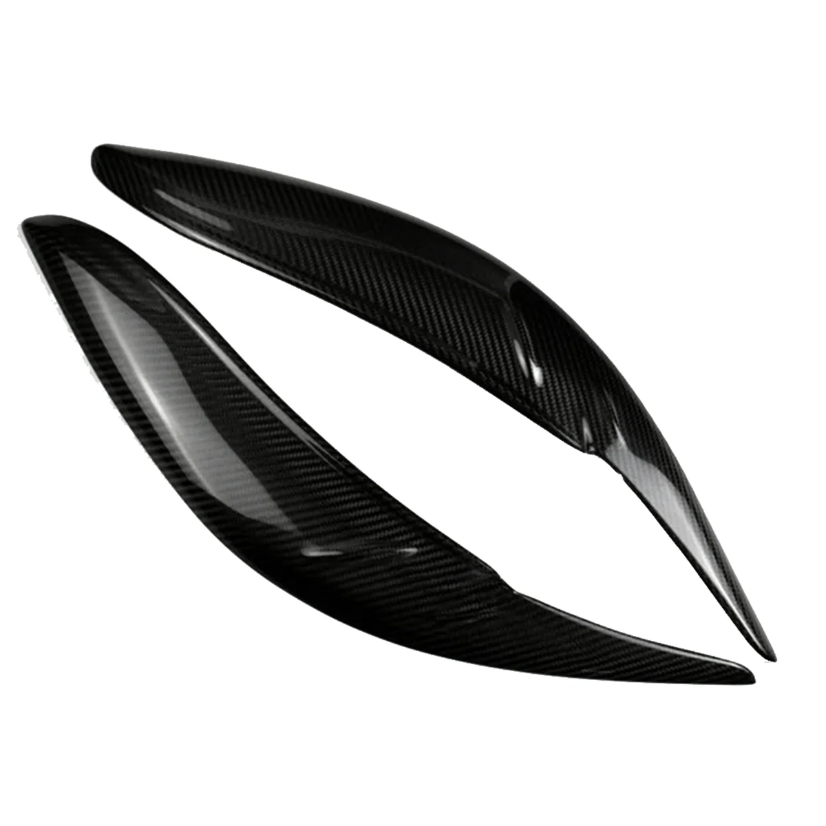 Car Carbon Fiber Headlights Eyebrow Eyelid Trim Cover Sticker Accessories for Sienna LE SE 2011-2020