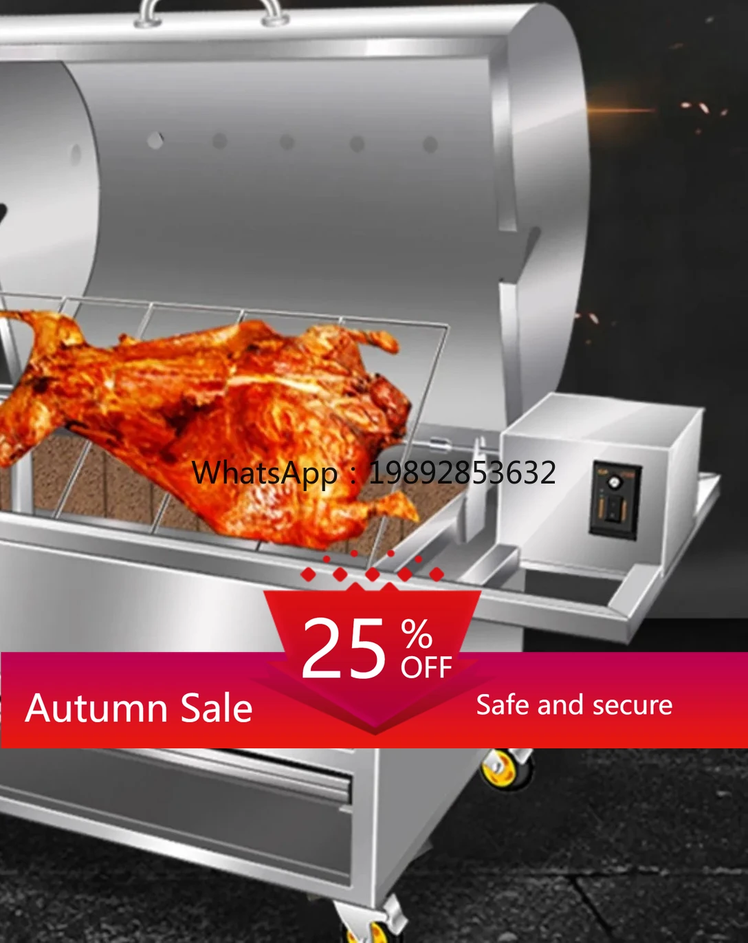 

LXC Roasted Whole Sheep Stove Automatic Shelf Smokeless Electric Charcoal Roasted Lamb Leg Flow
