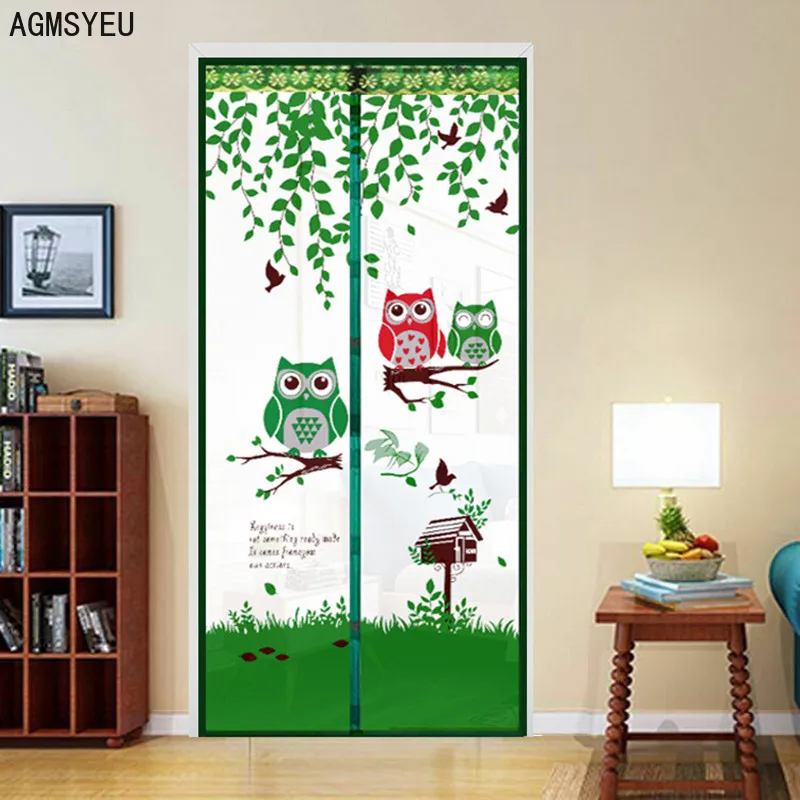 

Door curtain Modern summer anti-mosquito curtain Simple magnetic soft screen door without magnetic stripe encryption screen door