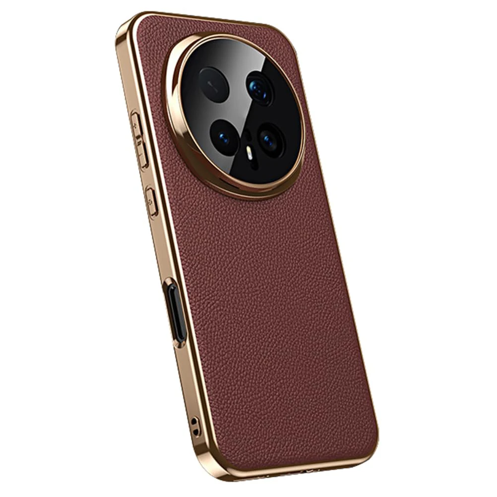 

Чехол из натуральной кожи для Honor Magic 8 Pro/8 с магнитной застежкой, полной защитой объектива, тонкий, роскошный, с позолоченной рамкой, приятный на ощупь