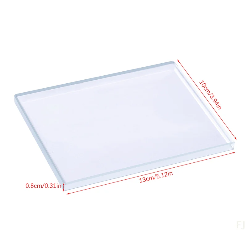 [YU] outils artisanaux de brunisseur de cuir trancheuse en verre trempé clair pour le polissage planche de polissage finition du cuir outil de gomme Tokonole